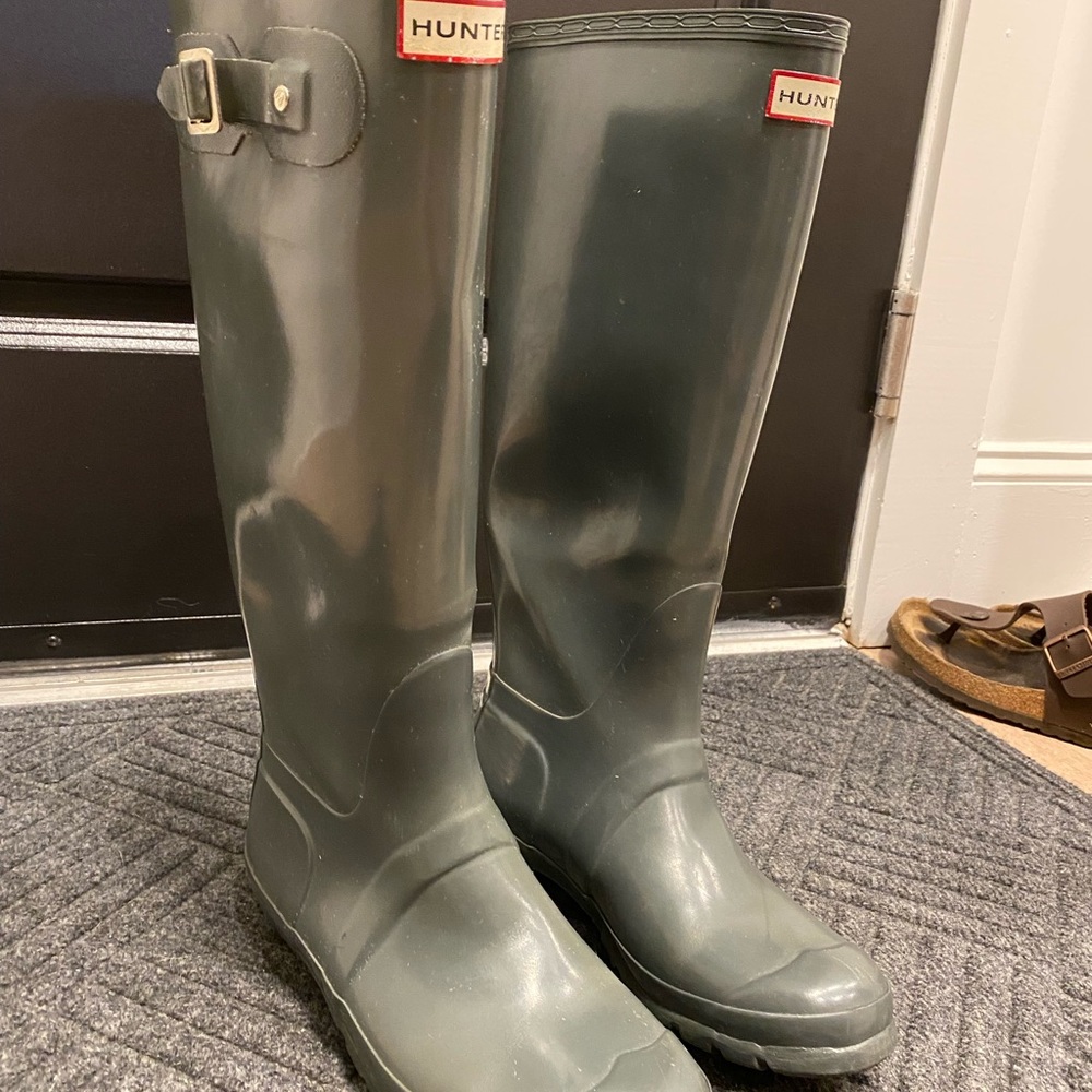 Original Tall Hunter Rainboots - Glossy Grey - Picture 3 of 3